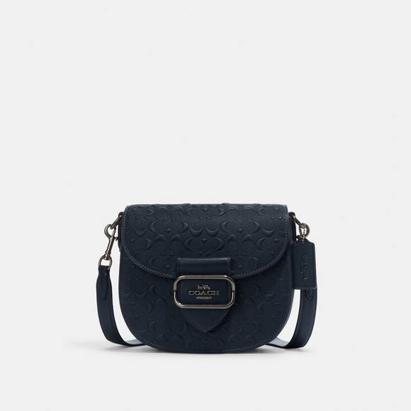 COACH Handbags - NWT Coach Outlet Morgan Saddle Bag In Signature Leather